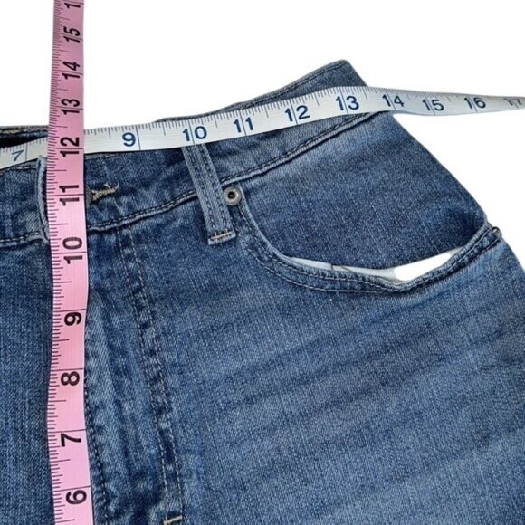 Lucky Brand High Rise Mom Jeans Drew 6/28 Ankle Medium Wash Denim Womens Casual - Picture 14 of 14